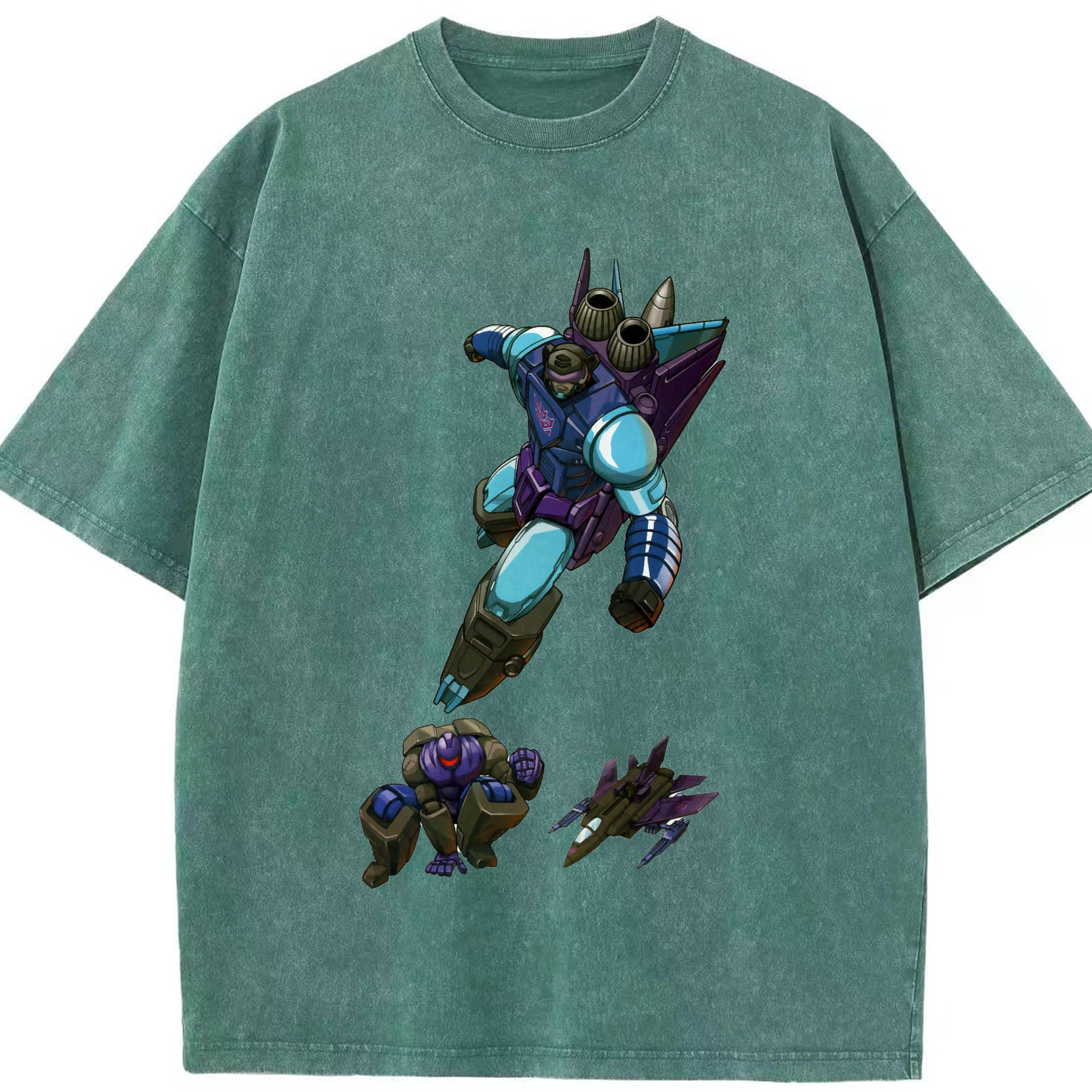 （画像用）  綿100% ヴィンテージ風 半袖Tシャツ（フロントプリント）